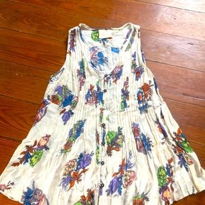 Maeve sleeveless V Neck top